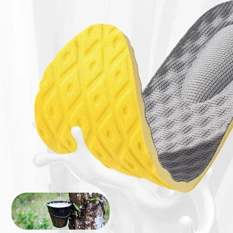 2/4 Pcs Sport Insoles Shock-Absorbing Deodorant Soft High Elasticity Shoe Inserts for Men And Women Foot Sole Support