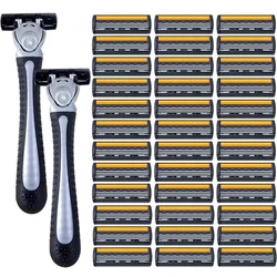 Premium Stainless Steel Safety Razor with Replaceable Blades - Smooth and Comfortable Shave for Men and Women