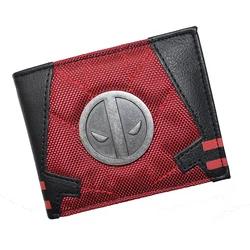 High Quality Metal Design Comics Marvel Wallet Marvel Hero Deadpool Punisher Thor Purse PU Leather with Zipper Coin Pocket