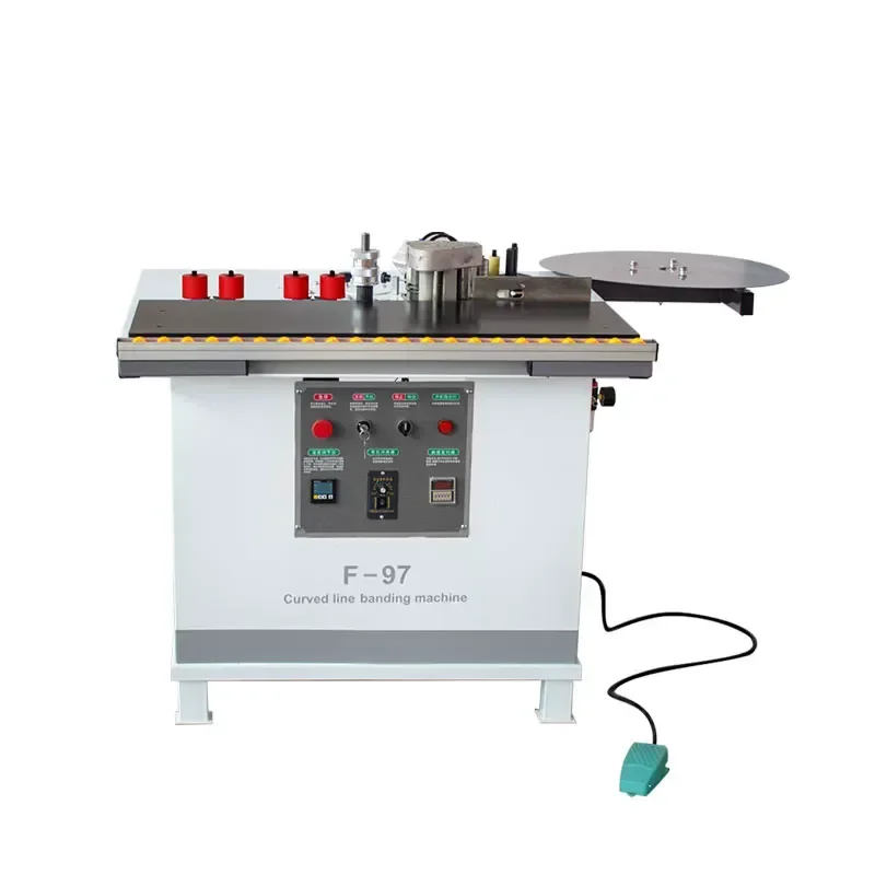 F97 Special Shaped Edge Banding Machine for Woodworking Curve and Ecological Plate Automatic Edge Trimming and Sealing Tool