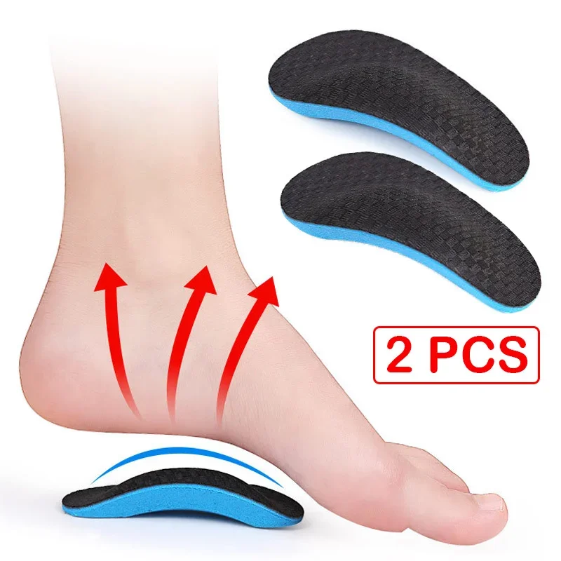 2pcs High Arch Support Insoles Pads  Flat Feet Orthotic Half Pads Shoes Insoles  Women Men Orthopedic Foot Pain Relief