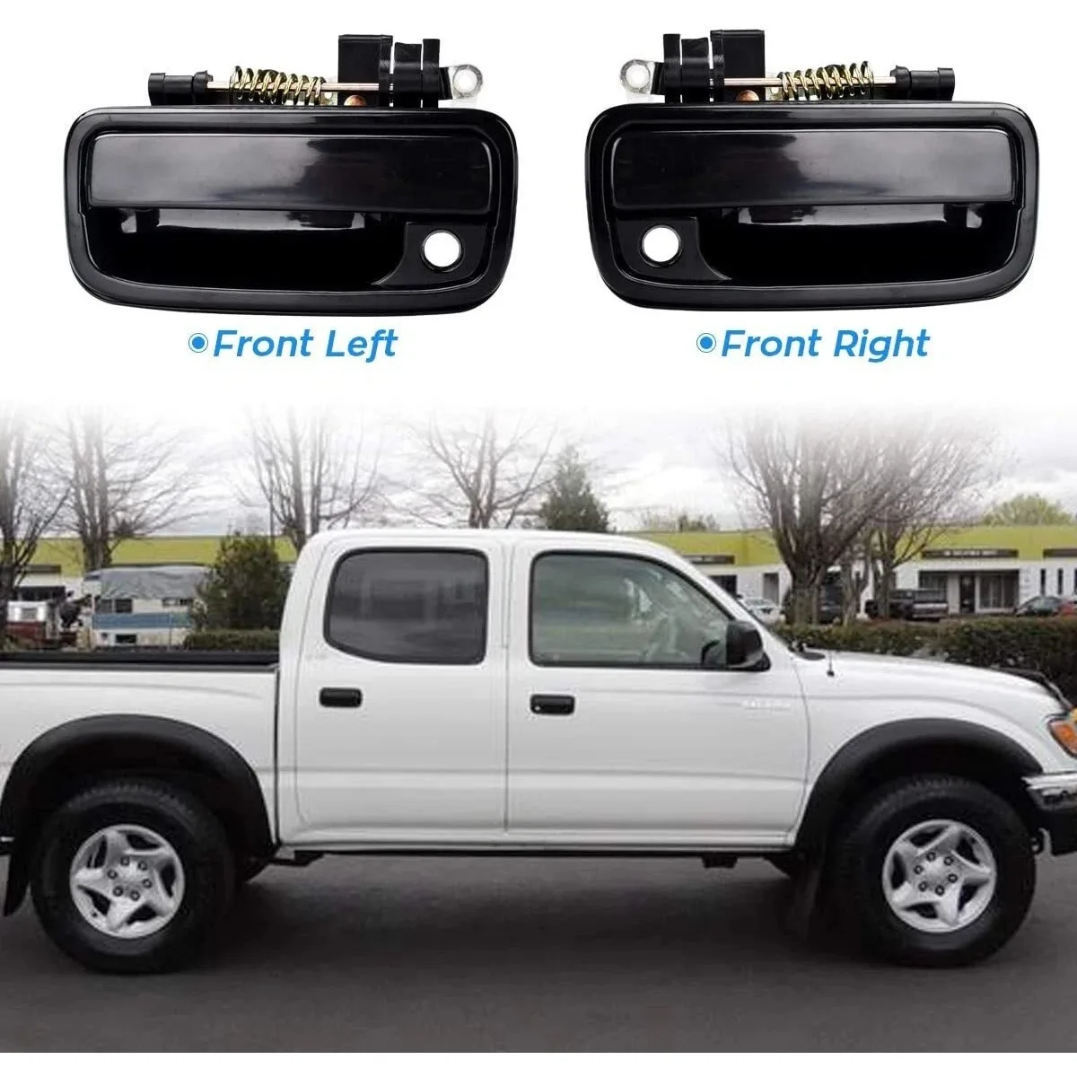 For Toyota Tacoma 1995-2004 Hilux 02-12 69220-35020 69210-35020 Outside Exterior Door Handle Black Left & Right