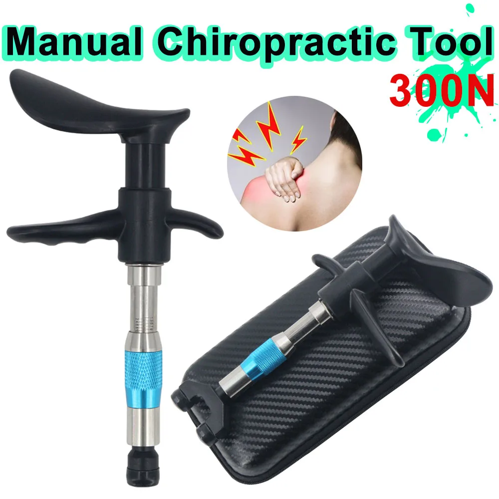 Новейший ручной массажный пистолет 300N, инструмент для регулировки хиропрактики, массажер для позвоночника, спины, 10 уровней, регулировка позвоночника, терапия