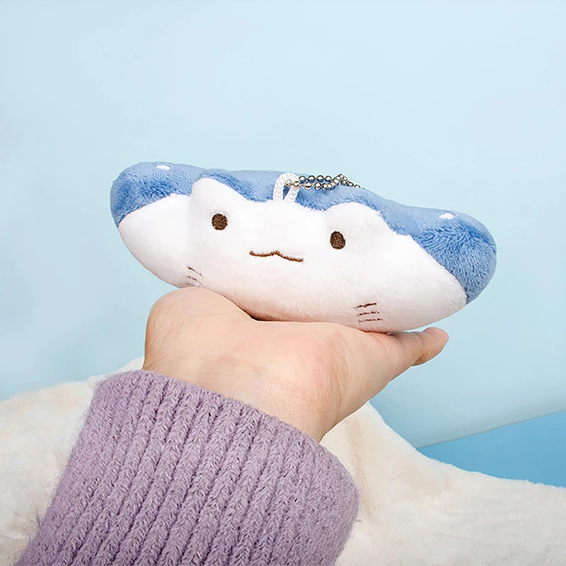 1PC Cartoon Marine Animal Devil Rays Doll Plush Toy Ornament Stuffed Animal Manta Ray Plush Keychain Pendant Kids Girls Gifts