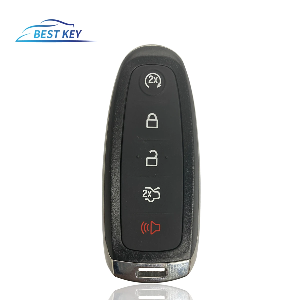 

BEST KEY Smart Car 5 Buttons Remote Car Key Case Cover Fob For Ford Explorer Edge Escape Flex Taurus 2011 2012 2013 2014 2015