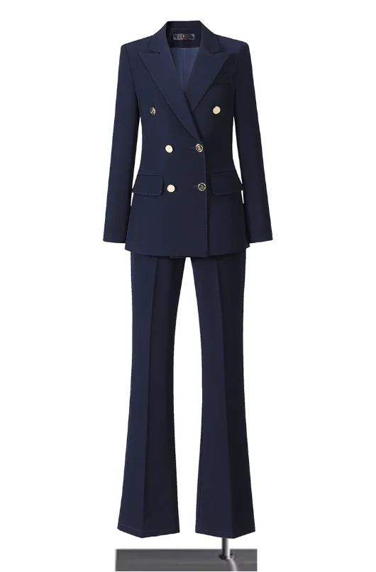 New‑style women's professional pants suit, simple commuting style, elegant, fashionable and slim‑fit workplace outfit for women
