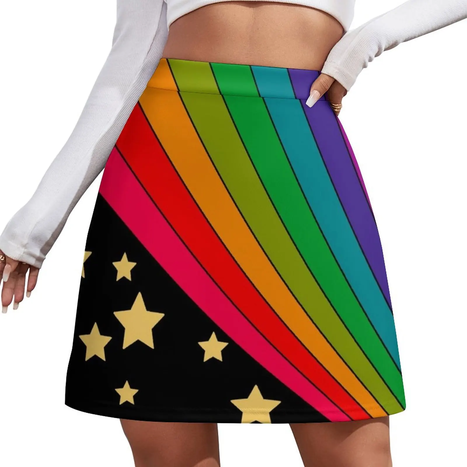 

Stars and rainbow Mini Skirt Women skirt womens skirts Mini Skirt