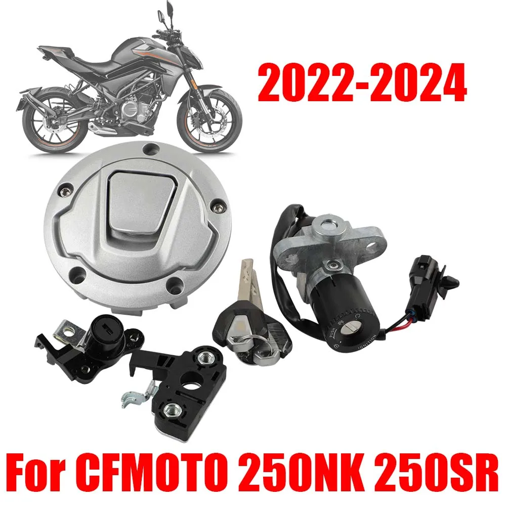 

For CFMOTO CF MOTO 250NK 250SR NK250 NK 250 SR NK Motorcycle Parts Ignition Switch Lock Fuel Gas Tank Cap Cover Key Set Assembly