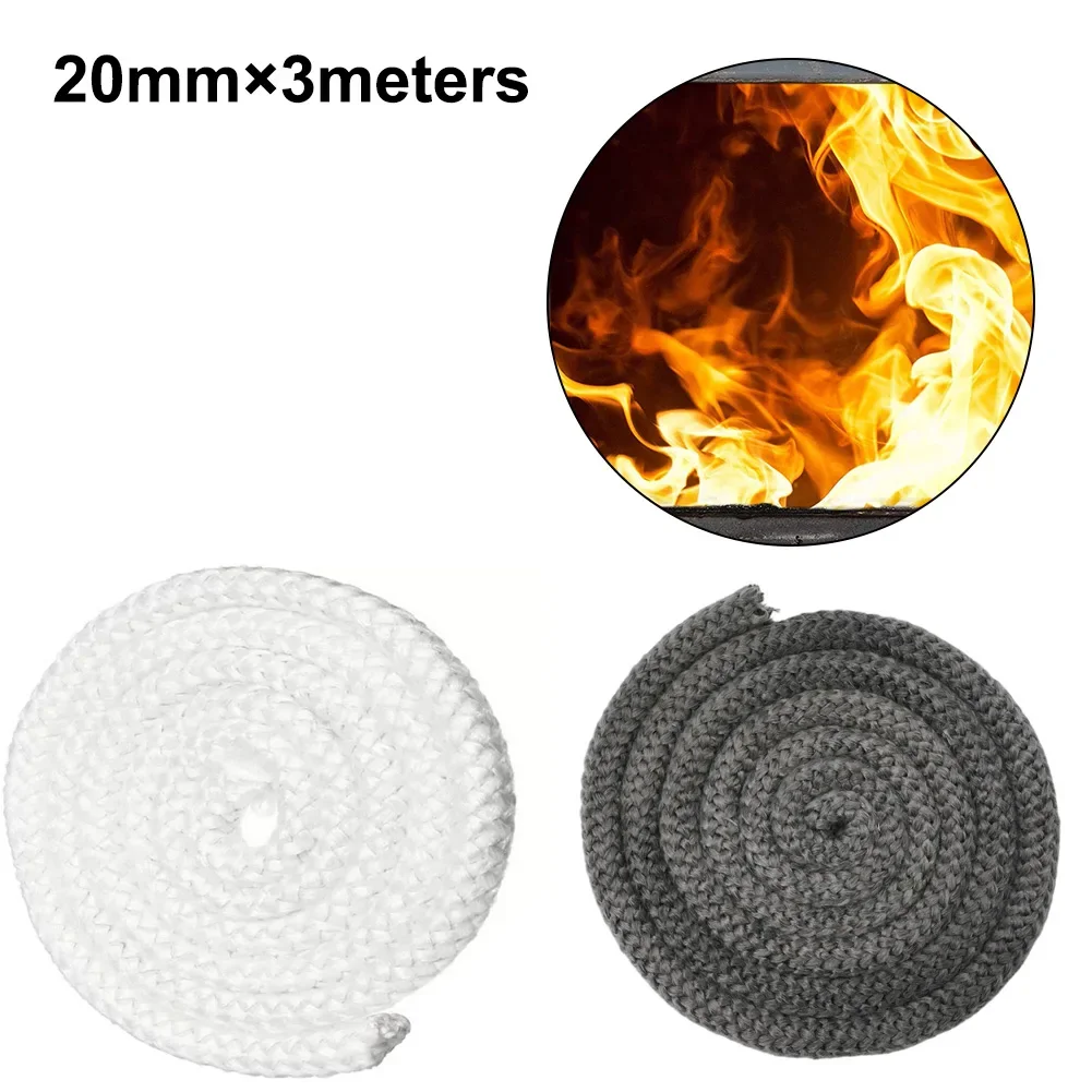 Stove Door Gasket Fiberglass Rope Seal For Chimneys And Fireplaces High Temperature Resistance Door Seal High Quality