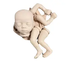 15Inch Reborn Doll Kit Blessing Premium Size Sleeping Baby DIY Blank Kit Simulation Doll Toy Body (cloth + Limbs + Head)