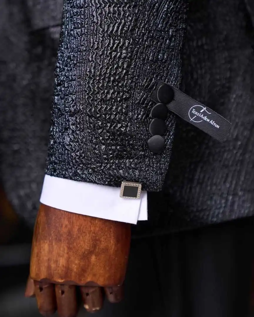 Nuovi abiti da uomo su misura 2 pezzi blazer jacquard pantaloni con visiera risvolto monopetto matrimonio formale taglie forti personalizzato