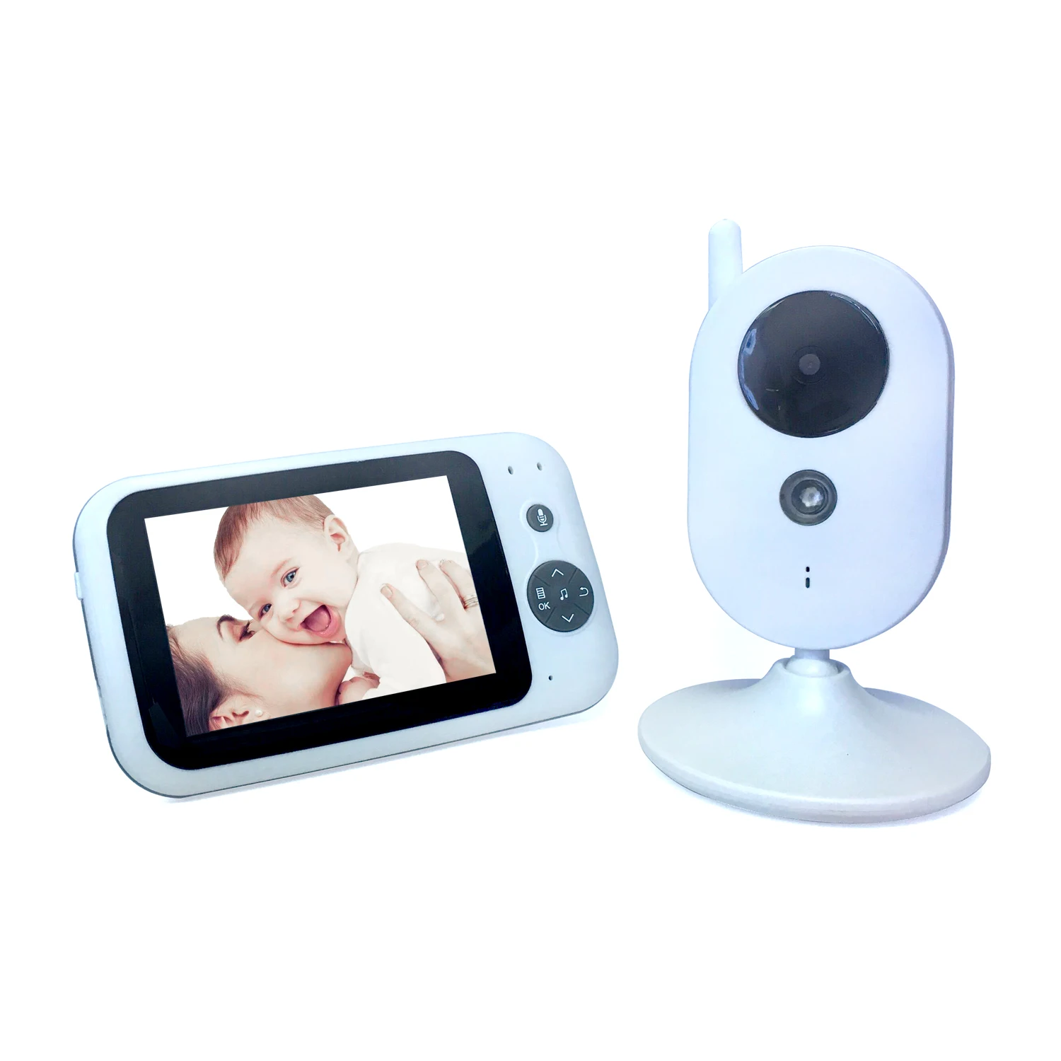 

3.5Inch Screen Video Baby Monitor with Camera and Audio Night Vision,Two-Way Talk Temperature Monitor, VOX Mode, Lullabies