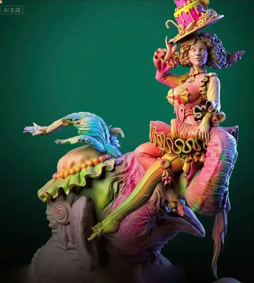 

Overall heights 75mm 90mm 115mm Resin model kit self-assembly and coloring（3D Printing ）TD-7495 /3D