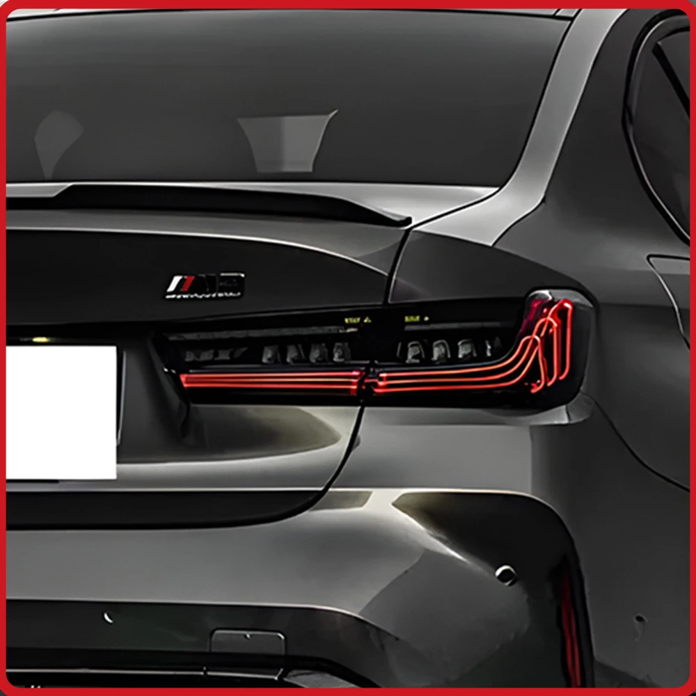 For BMW 3 Series G20 G28 2020-2024 Taillights Assembly Upgrade LED Streamer Turn Signal Light Startup Effect Laser Style