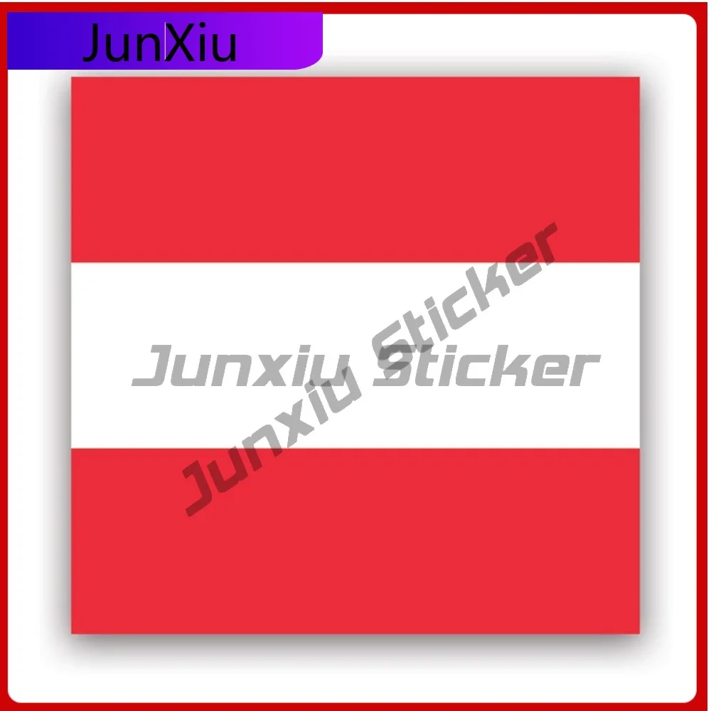 

Austrian Flag Sticker Waterproof Fade Resistant Racing For Laptop Motorcycle Bumper Easy Apply No Residue Decoration Sun