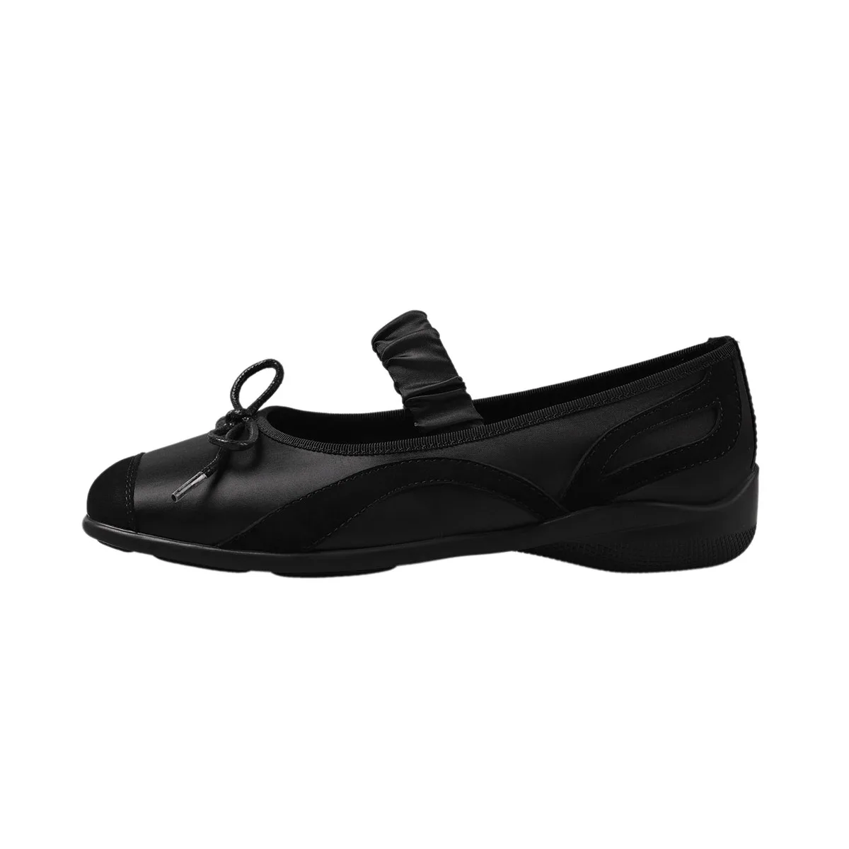 

Arden Furtado 2025 Sheepskin Increased Internal Mary Jane shoes square toe One-word band Middle Heel Single Shoe Bow Wedges Pump