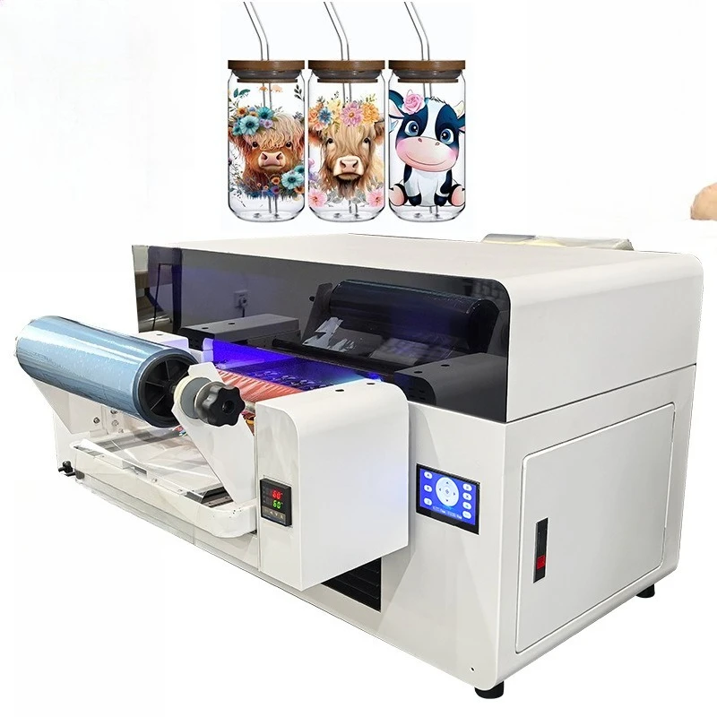 Upgrade digital UV sheet and roll integrated printer, crystal label sticker acrylic products