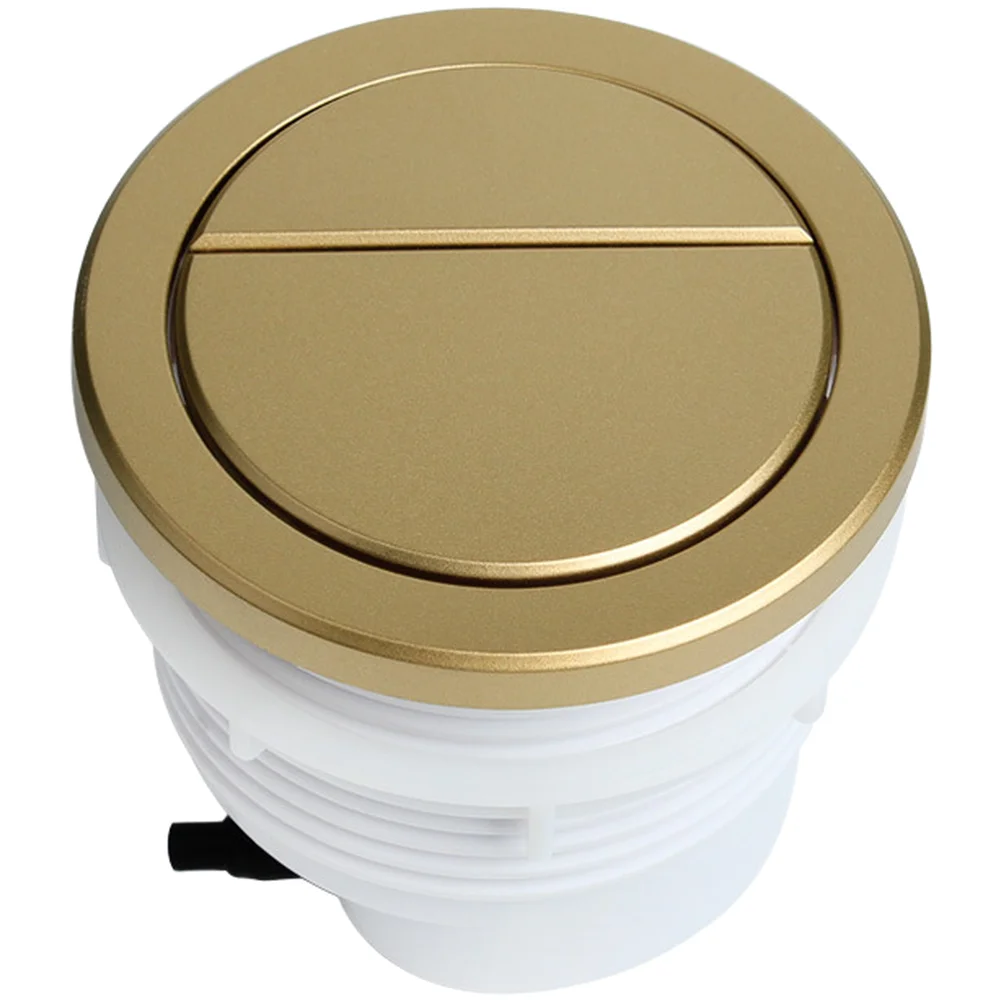 Round Toilet Flush Button with Dual Flush for Concealed Cisterns ABS Construction Water Efficient Full Half Flush Modes