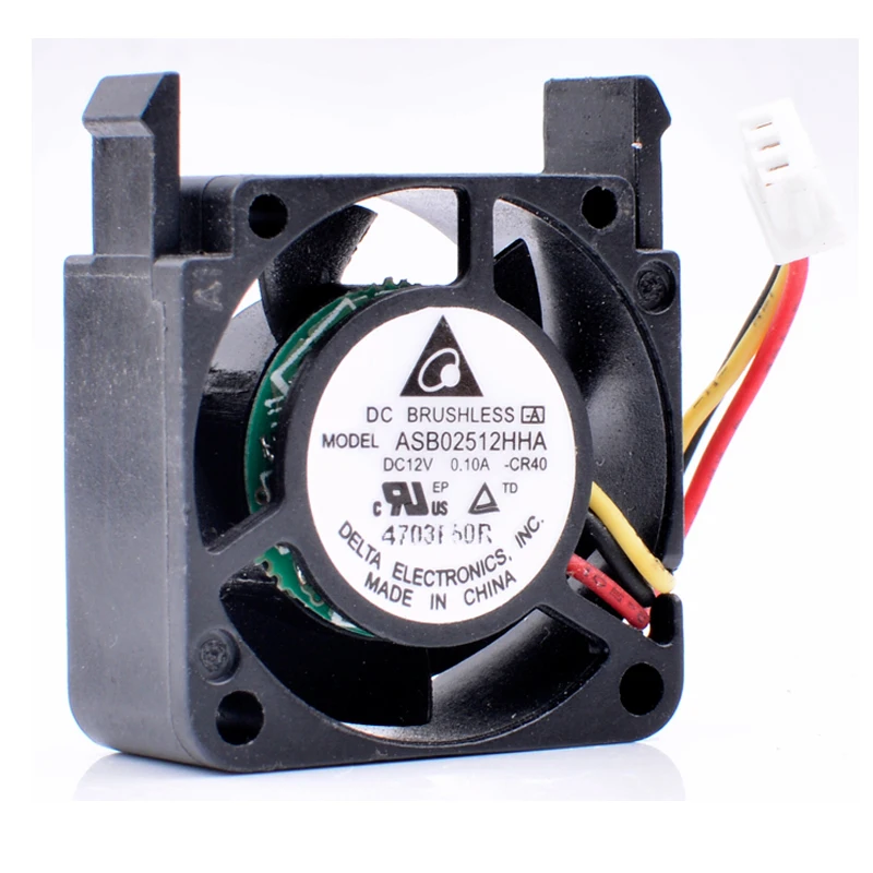 Brand new original ASB02512HHA 2.5cm 2510 25mm fan DC12V 0.10A 3 line micro device small cooling fan