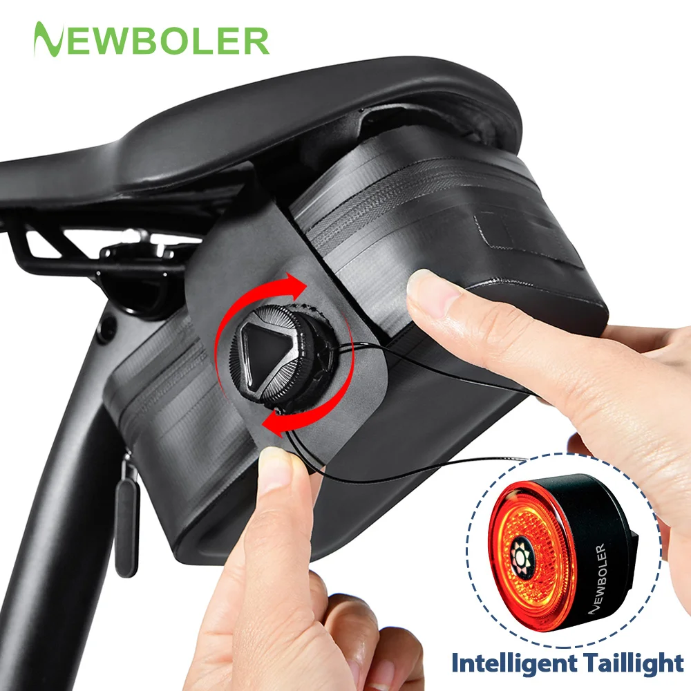 

NEWBOLER Велосипедная седельная сумка Портативная сумка для хранения инструментов для велосипеда 0,5 л Мини MTB Комплект шоссейного велосипеда Ремонтная задняя сумка Аксессуары для велоспорта