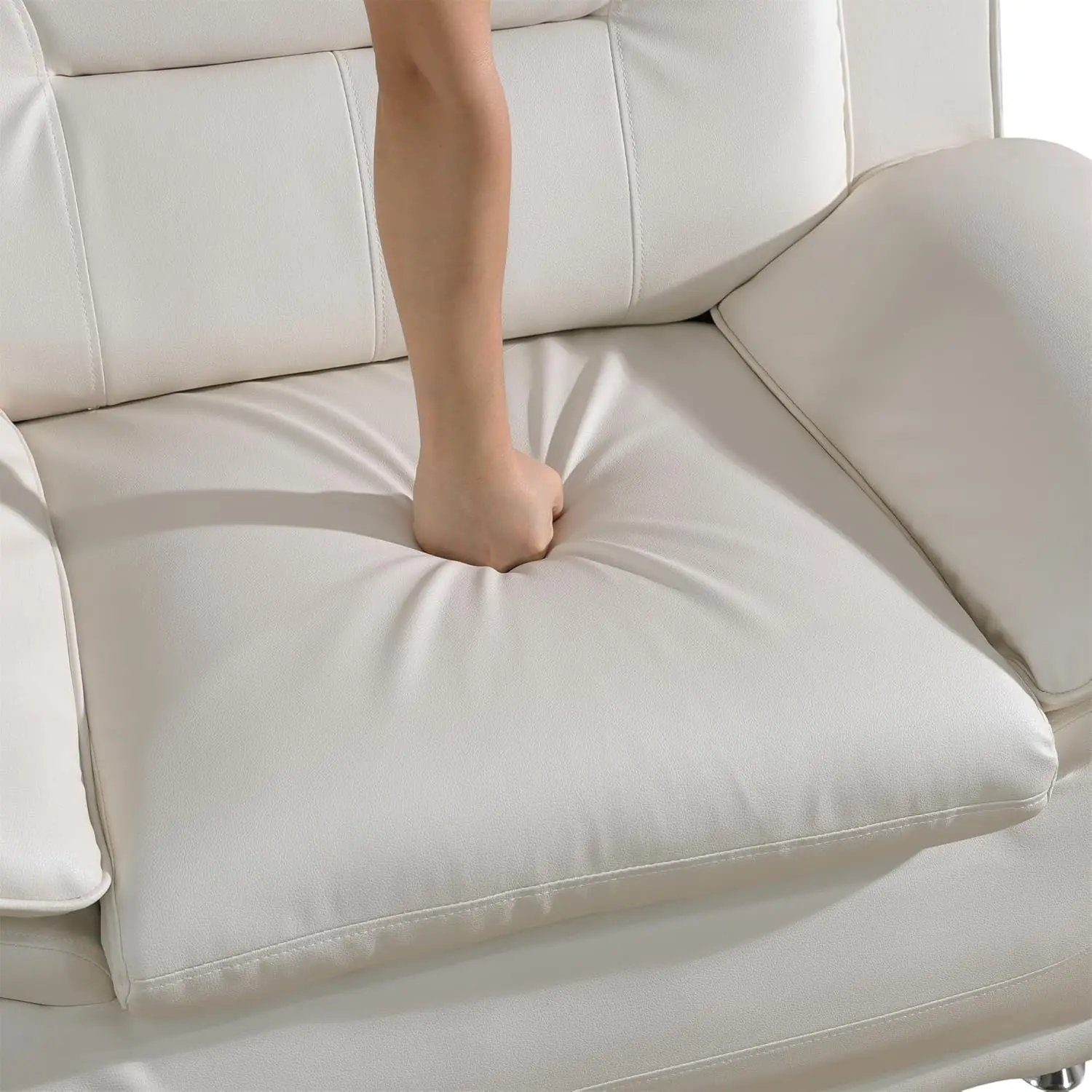 Leather Sofa Living Room Set 6