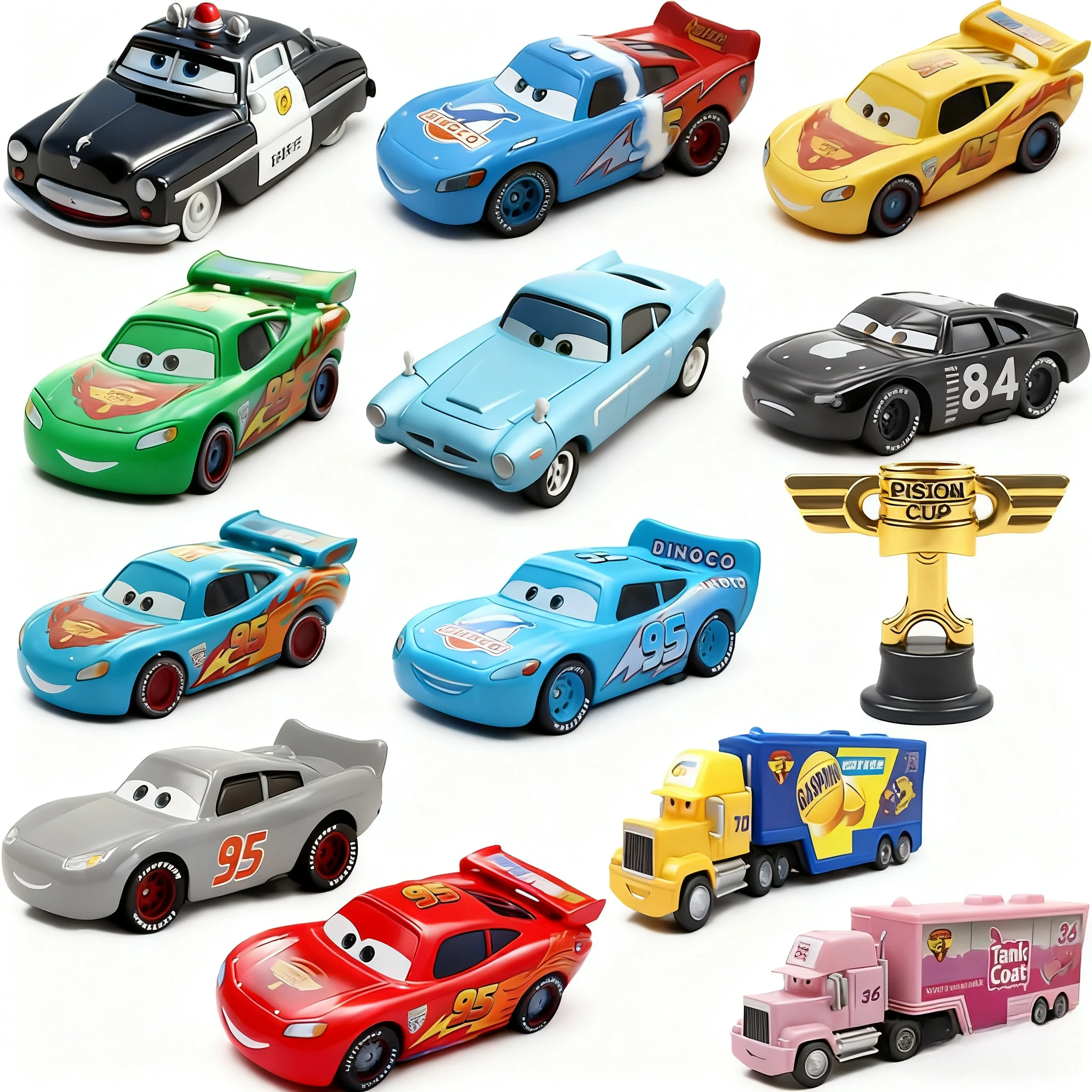 

Disney car Flash McQueen Alloy car Uncle McQueen King McQueen Black Storm Michael Mater DannyToy gift Birthday present