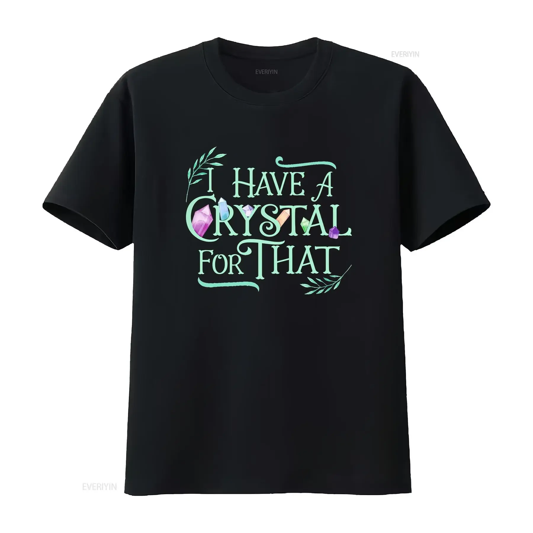 Funny Crystals Witchy Quote Chakras Energy Healing T Shirt  vintage Washed Soft Comfortable fashion homme Breathable Unisex