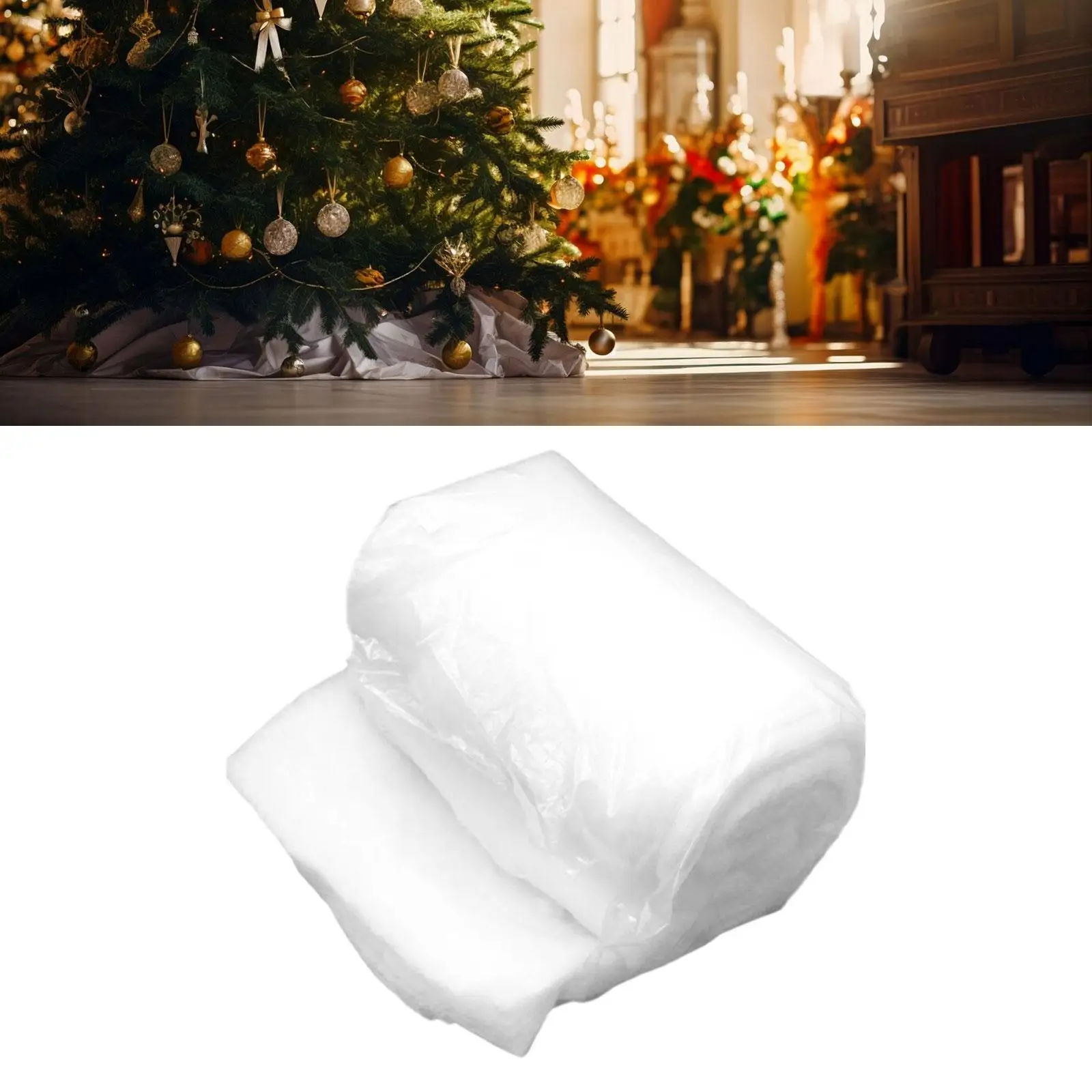 Christmas Snow Blanket Roll Decoration Fake Snow Blanket Snow Mat for Home Party