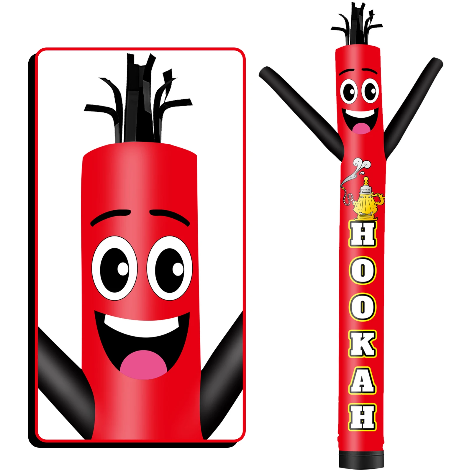 6/10/15/20FT Tall Inflatable Hookah Dancing Guy for Outdoor Decoration Advertising(Blower Not Included)