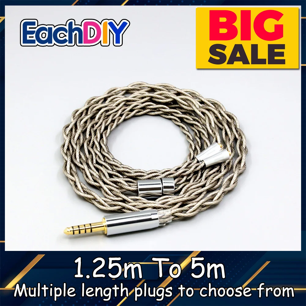 

99% Pure Silver + Graphene Silver Plated Shield Earphone Cable For W40 W50 W60 UM10 UM20 UM30 UM40 UM50 Pro LN007929