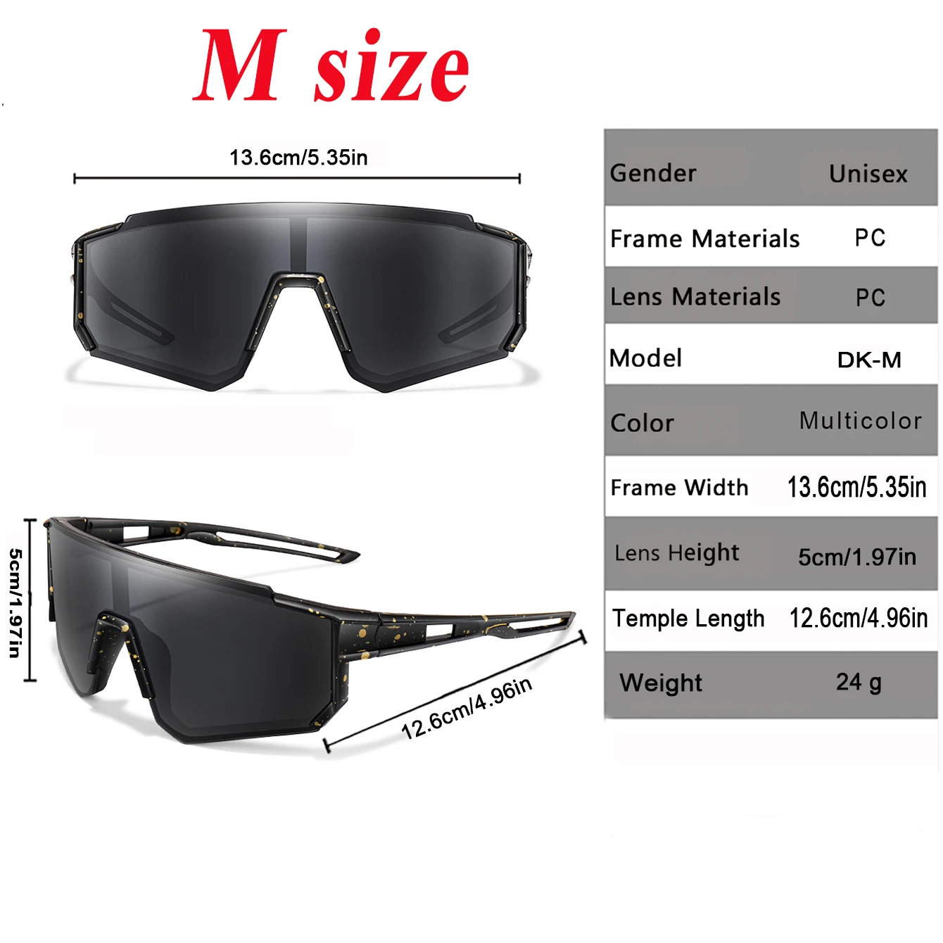 3-14 Year Old Children Baseball Sunglasses Kids Boys Girls M Size Youth BicycleUV400 Outdoor Sports Camping Mtb Bike Eyewear image 2