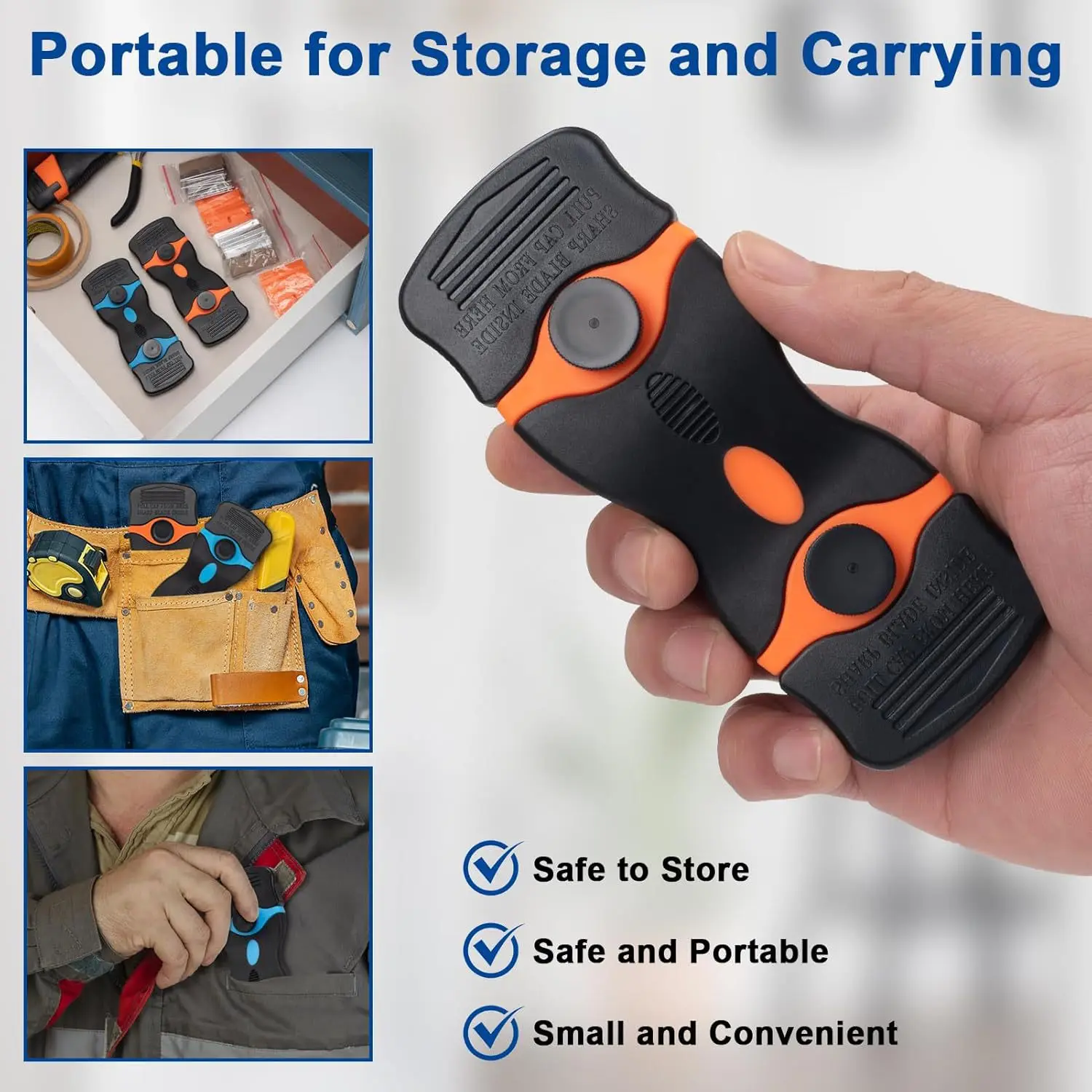 

21pcs Auto Glass Cleaning Scraper Tool for Car Windows Stickers Non Scratch Scraper with Metal+Plastic Blades Oven & Hob Scraper