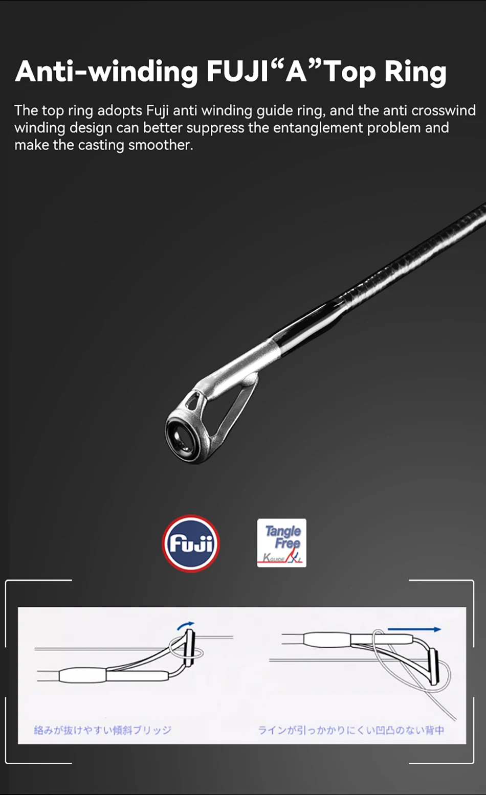TSURINOYA Ultraleichte Inshore EGI-Rute DETECTIVE S832ML S862ML 93g Hochempfindliche FUJI A Guide Tintenfisch-Oktopus-Angelrute – Detail 8