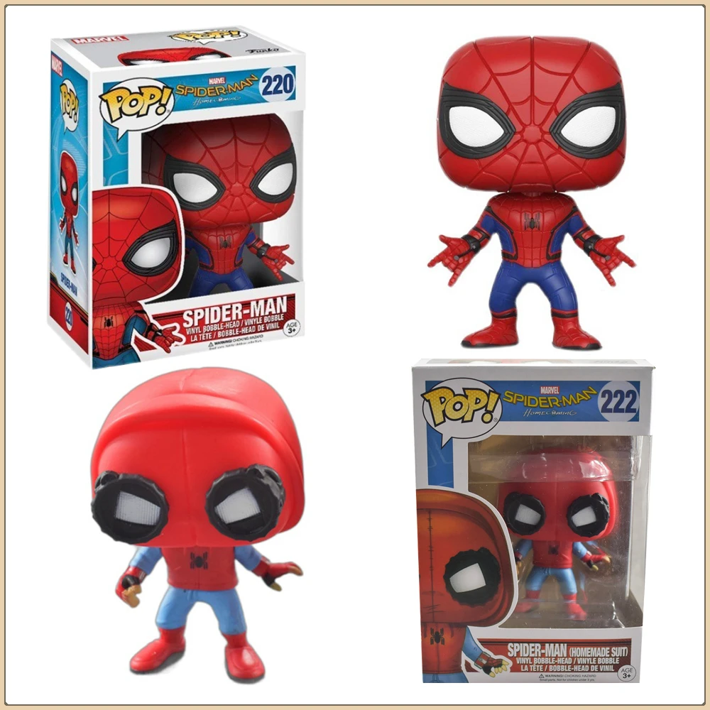 

Funko Pop Spider-Man Action Figures Marvel Highly Popular Well-known Character Anime Cartoon Cute Ornament Model Toys Kids Gifts