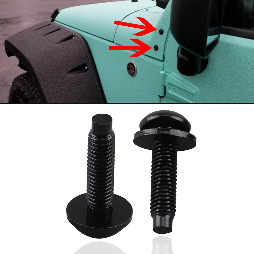 Replacement M8 Torx Screws Bolts for Pillars Windshield Frame Hinges Roll Bar Doors for Jeep Wrangler JK 2007-2018