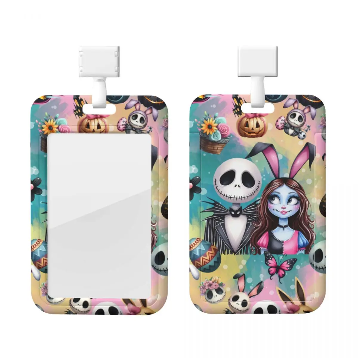 

Custom Jack Skellington Credit Card Holders Neck Strap Lanyard ID Badge Card Holder Factories Nurse Card Holder