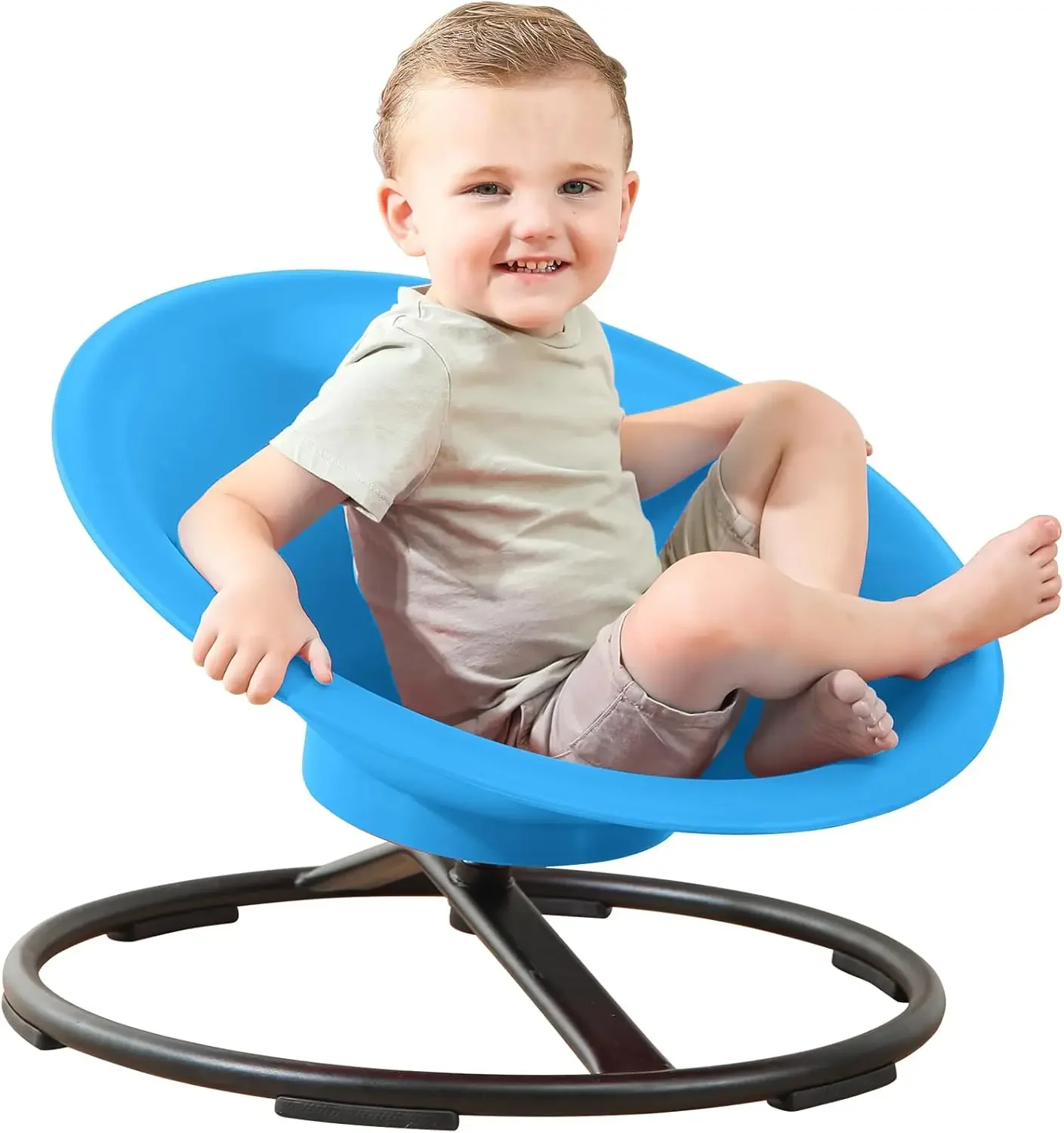 Chair for Autistic Kids, Sit and Spin Toys for Age 3+, Sensory Swivel Chair Enhancing Motor Skills, Educational Indoor & Outdoor