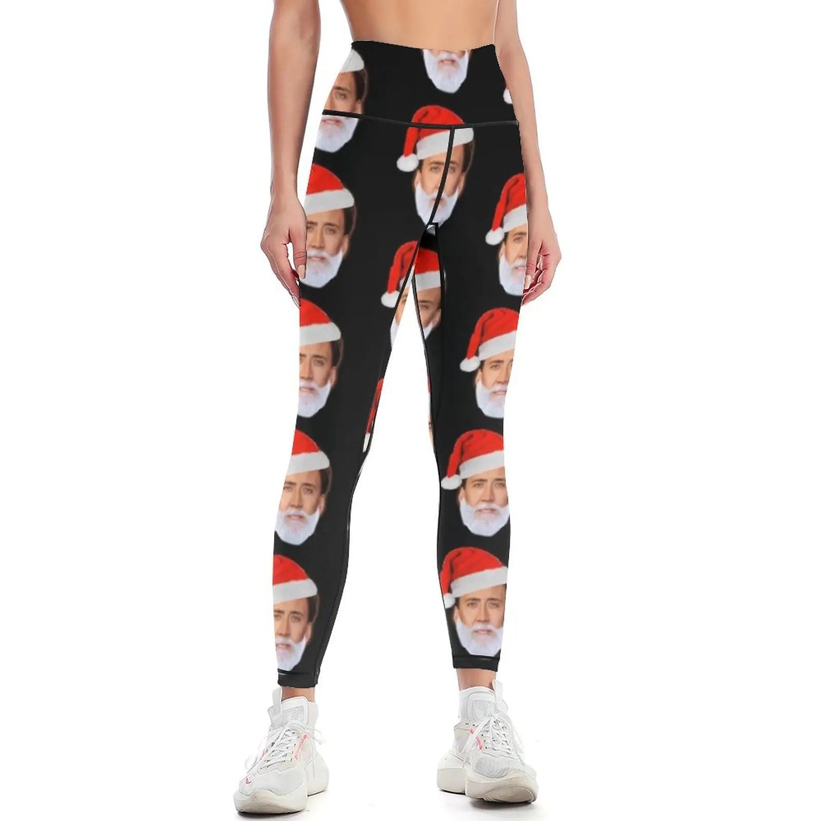 

Nicolas Cage as Santa - Nicholas Cage - Nick Cage - Nic Leggings sports for Legging sport Womens Leggings