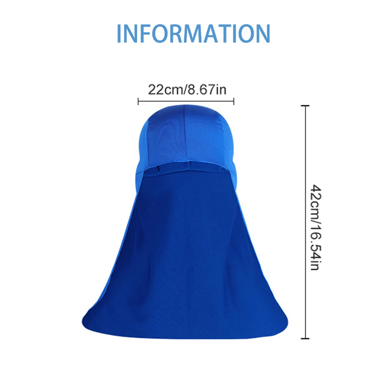 Cooling Cap Elastic Sun Shade Hat Neck Shield Wide Brim Hard Hat UV Protection Neck Protector To Cover Neck for Fishing Riding