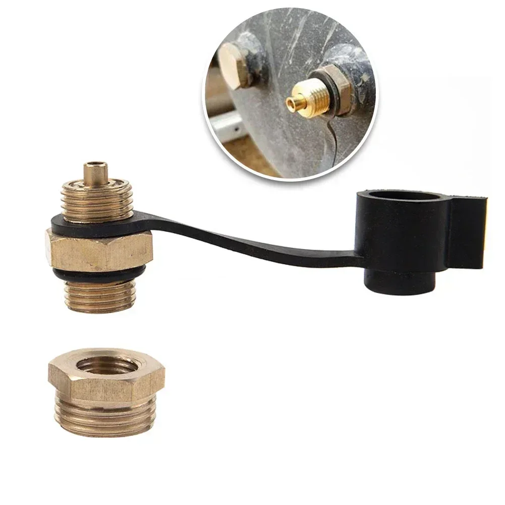 M22 To M16 Take Air Valve Universal Metal Of Truck Silver 2pc Air Tank For Air Intake Joint Truck air valve connector Car part