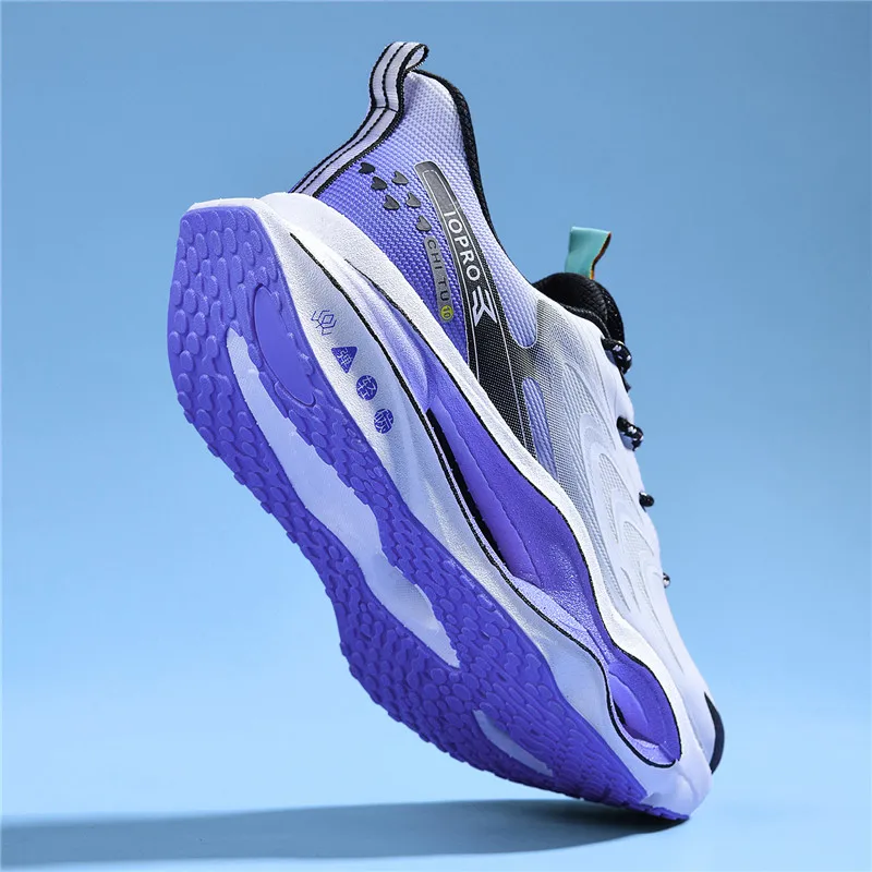 Herren-Laufschuhe mit durchbrochener Sohle, atmungsaktive Sportschuhe aus Mesh für den Sommer, hochelastische, stoßdämpfende Herrenschuhe mit dicker Sohle, die die Körpergröße erhöhen, leichte, rutschfeste und abriebfeste Herren-Laufschuhe für Outdoor-Aktivitäten, Fitness und den täglichen Gebrauch. – Detail 28