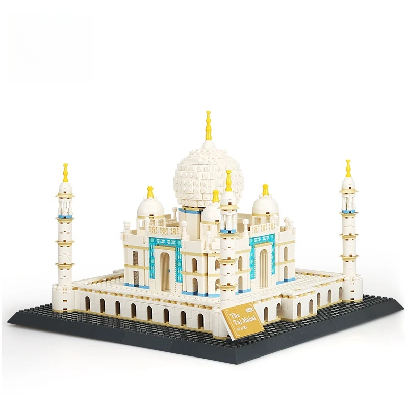 1505 قطعة العمارة العالمية تاج محل-أغرا الهند اللبنات الطوب تجميعها سطح المكتب الديكور جمع لعبة الفتيات الهدايا