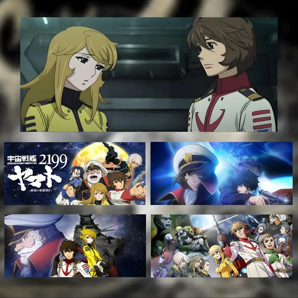 Classic Sci-Fi Anime S-Space Battleship Yamato Mouse Pad Large Thick Desk Pad Stitched Edges Gaming Mouse Mat for PC