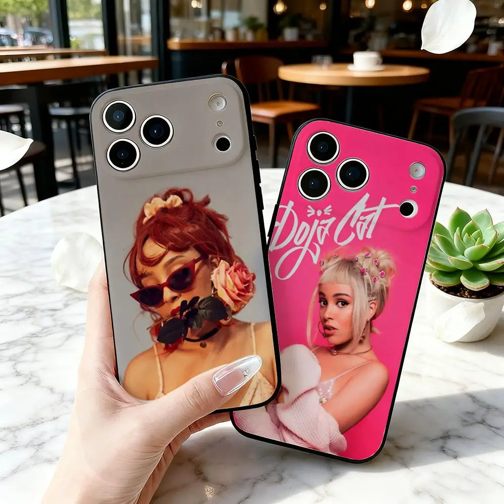 

Чехол для телефона Singer D-Doja Cat для IPhone 17, 16, 15, 14, 13, 12, 11 Pro Max Plus Air Mini, мягкий черный чехол