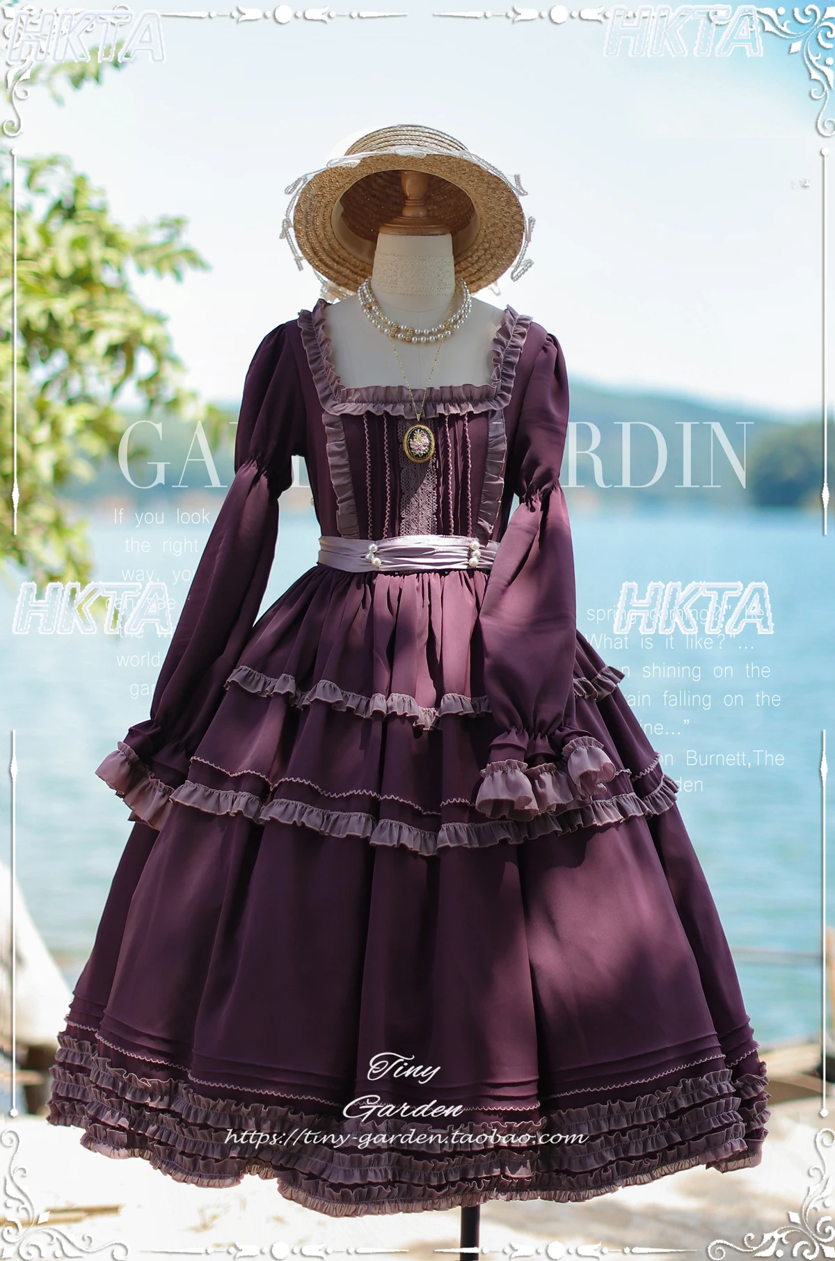 

2025 Autumn Winter New Elegant French Sweet Girl Lolita Dress Women High-Quality Square Neck OP Long Sleeve Puffy Cake Dress
