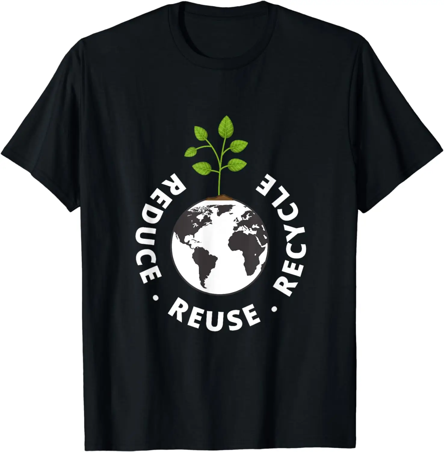 Recycling Earth Day Gift Environment Reduce Reuse Recycle T-Shirt Men Clothing Custom Printed Streetwear Graphic T Shirts