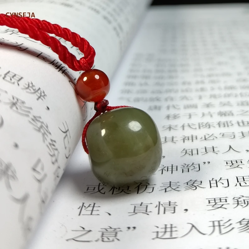 

CYNSFJA New Real Certified Hetian Nephrite Unisex Lucky Amulets Jade Pendant Charms High Quality Birthday Holiday Gifts On Sale