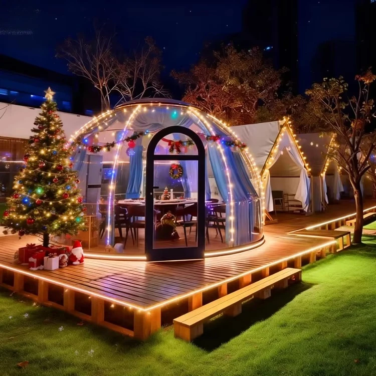High Stability Windproof Waterproof Bubble Dome Tent Customized Size Transparent Outdoor Bubble House for Multi-scene Outdoor
