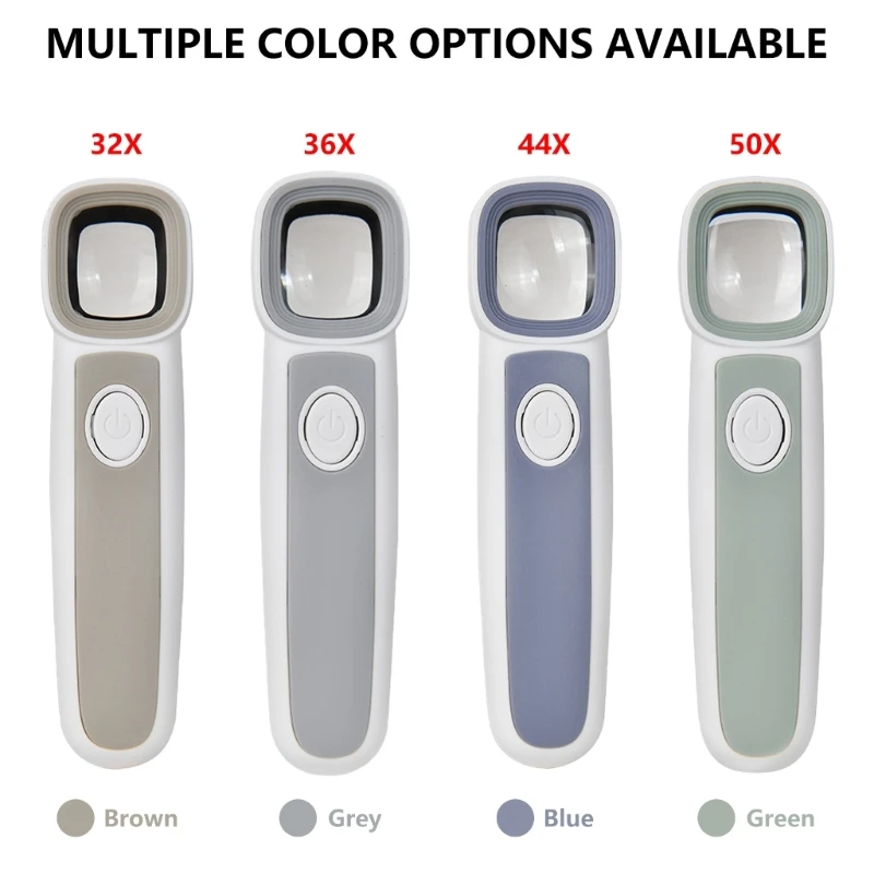 illuminates Reading Magnifier with 3 LEDs Large Lighted Magnifier Multifunction Handheld for Detailed Inspection