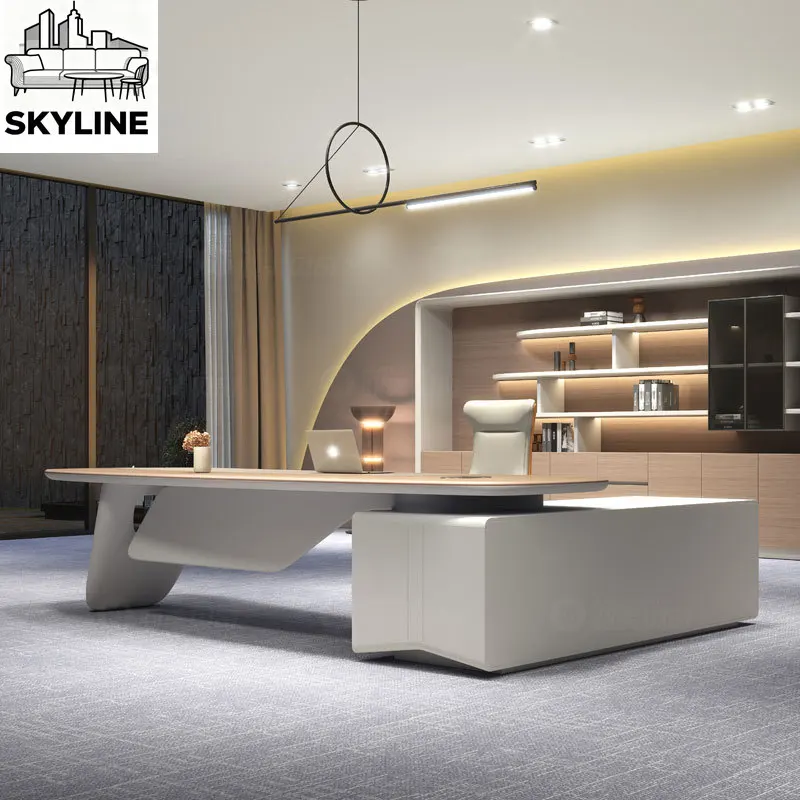 

Boss Executive Office Desk Corner Combination Minimalist Wooden Computer Desks Reading Reception Escritorio Office Furniture